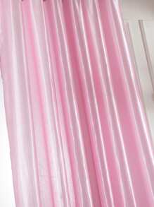 1 tấm rèm mỏng đơn giản hiện đại màu trơn, rèm ngăn nhẹ trong suốt thích hợp cho phòng ngủ, phòng khách, ban công, trang trí cửa sổ mở quay - Hồng - Xem 2