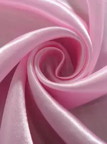 1 tấm rèm mỏng đơn giản hiện đại màu trơn, rèm ngăn nhẹ trong suốt thích hợp cho phòng ngủ, phòng khách, ban công, trang trí cửa sổ mở quay - Hồng - Xem 4