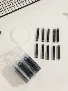 50 chiếc bút mực nhựa có đường kính lỗ 3,4mm Phụ kiện thay thế - màu đen - Xem 3