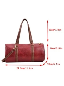 Túi Xô Khóa Kéo Hai Quai, Quà Tặng Ngày Của Mẹ Cho Mẹ - Màu Đỏ Sâu - Xem 7