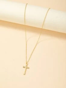 Kết cấu vòng cổ quyến rũ chữ thập - Vàng - Xem 1