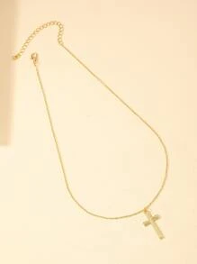 Kết cấu vòng cổ quyến rũ chữ thập - Vàng - Xem 2