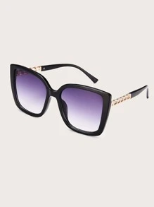 1 件女士复古方形大框架半金属独特镂空臂太阳镜，适合日常、旅行和时装表演海滩配饰女士太阳镜太阳镜色调基本款适合毛衣牛仔裤运动裤连帽衫夹克连衣裙和长袖衬衫时尚遮阳优雅装扮家庭出游旅行度假夏季海滩度假、户外、旅行