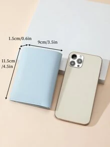 Kids Small Wallet Trifold Minimalist - Baby Blue - View 4
