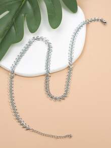 Collar de cadena decoración del mal de ojo - Plateado - Ver 3