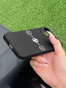 Custodia per telefono calcio motivo - Bianco e nero - Visualizzare 4