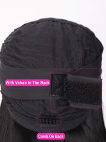 Long Straight Synthetic Wig With Headband - Multicolor - View 5