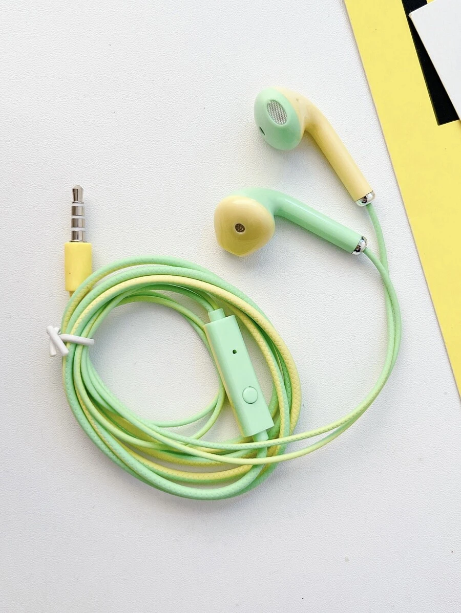 U19彩色線控耳機 - 綠色/黃色 - 綠色 - 查看 1