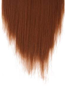6pcs Clip In Long Straight Synthetic Hair Extension - Brown - View 5