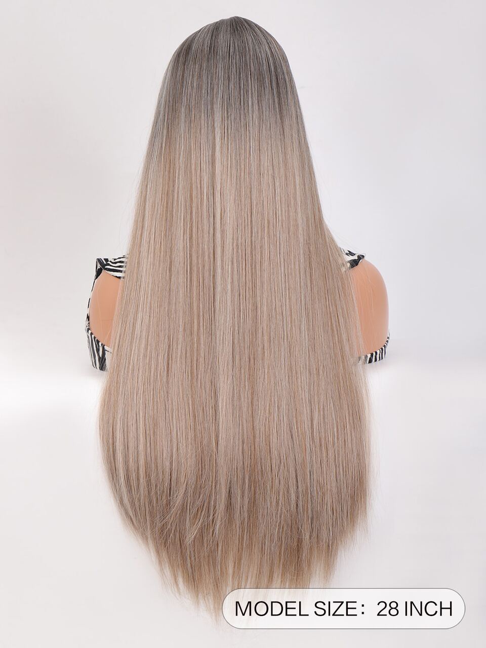 4*1 Lace Front Extra Long Straight Synthetic Wig