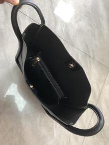 Minimalist Square Bag With Inner Pouch