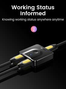 UGREEN HDMI Switch 4K 60Hz HDMI 2.0 Splitter Switcher 2 In 1 Out/1 In 2 Out, Bi-Directional HDMI Box Compatible With Switch, PS4/5, X Box, Monitor, Fire Stick - Black - View 11