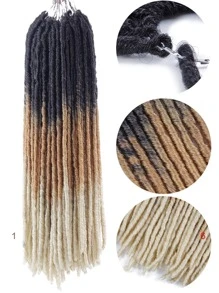 中等編織合成纖維接髮 - 彩色 - 查看 4