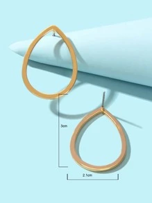 Bông tai hình giọt nước - Vàng - Xem 3