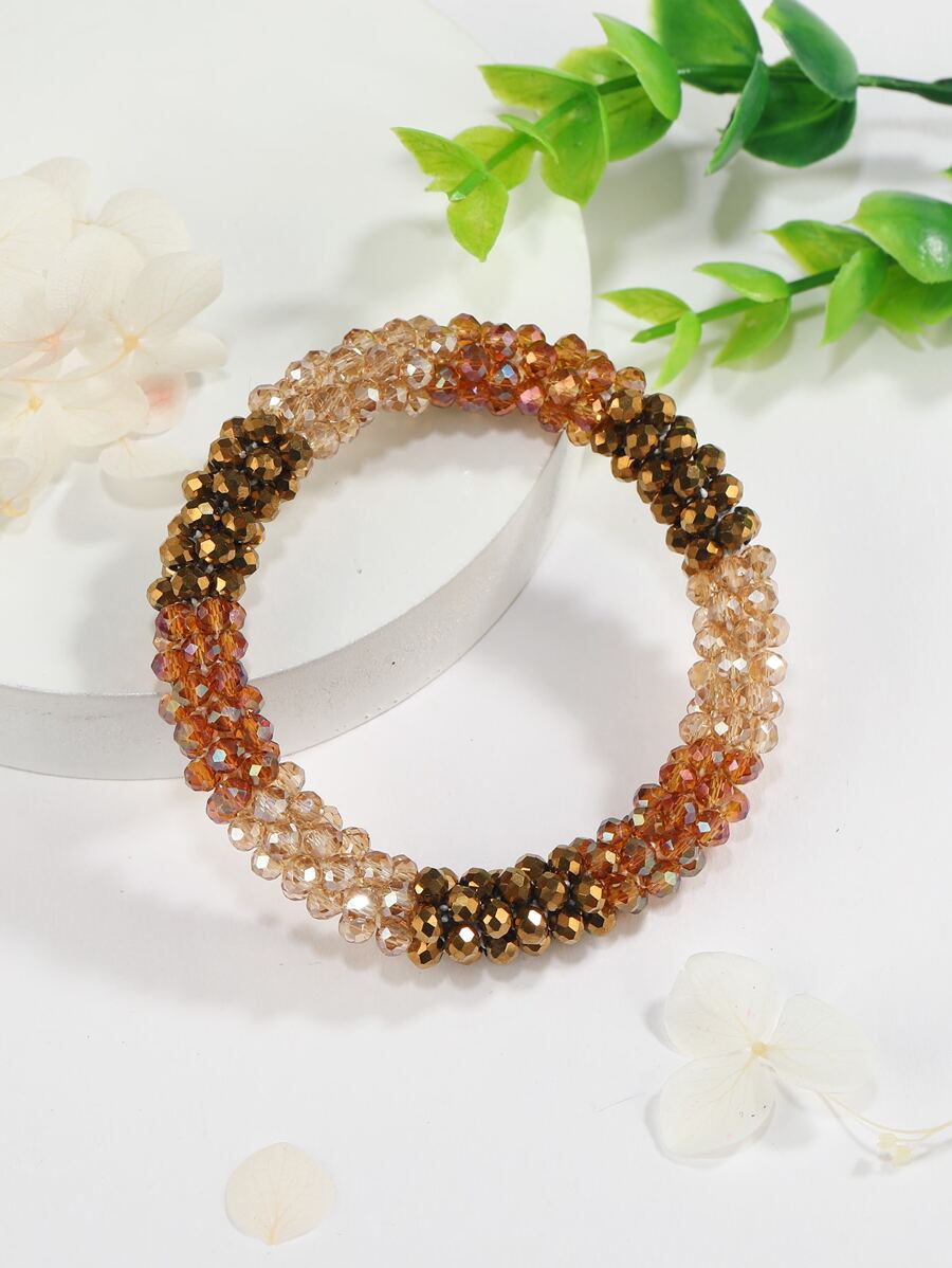 Vòng tay chuỗi hạt màu khối - Nhiều màu - Xem 1