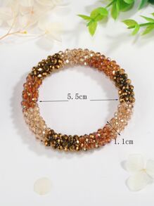 Vòng tay chuỗi hạt màu khối - Nhiều màu - Xem 5