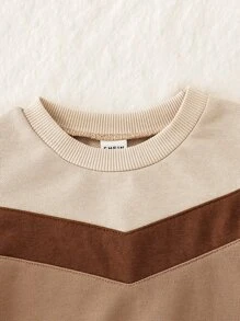 男嬰鋸齒形印花衛衣和衛褲 - 彩色 - 查看 3