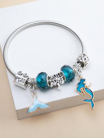 魚尾巴和美人魚吊飾手鐲