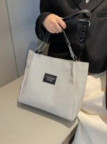 時尚、簡約、休閒、百搭、大容量肩包,適用於女孩、少女