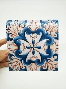 16入組圖形打印廚房貼紙15X15厘米廚房牆磚貼紙 - 彩色 - 查看 6