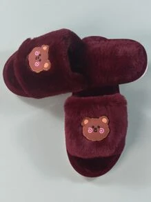 Dép đi trong Nhà dành Nữ Hoạt hình Sẵn sàng - Màu Đỏ Sâu - Xem 5