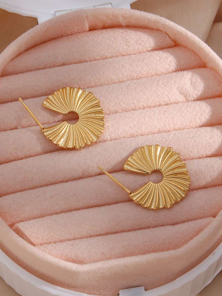 Round Cuff Hoop Earrings