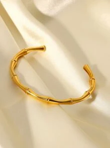 Vòng đeo tay thiết kế chung bằng tre - Vàng - Xem 4