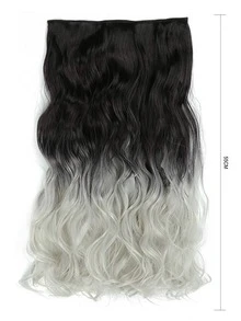 夾片漸層合成纖維接髮 - 彩色 - 查看 4