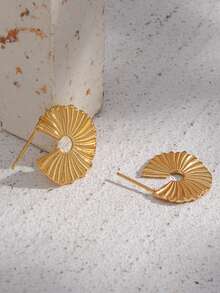 Round Cuff Hoop Earrings