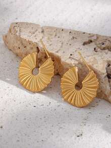 Round Cuff Hoop Earrings