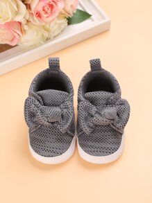 Baby Bow Decor Flats - Grey - View 6