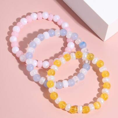 3pcs Minimalist Beaded Bracelet