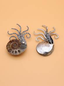 Ngọc xà cừ San hô & Phụ kiện trang sức DIY hình bạch tuộc - Nhiều màu - Xem 2