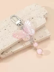 蝴蝶和珠子装饰 包包挂饰 钥匙扣 汽车挂件 手机挂饰 包包配件 礼物 情人节 时尚 适合青少年女孩 女士 大学生 老师 白领人士 新秀和白领人士 礼物 配饰 装饰 汽车配件 女士钥匙扣 挂饰 可爱钥匙扣 - 粉色 - 查看 1