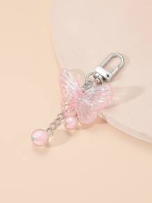 蝴蝶和珠子装饰 包包挂饰 钥匙扣 汽车挂件 手机挂饰 包包配件 礼物 情人节 时尚 适合青少年女孩 女士 大学生 老师 白领人士 新秀和白领人士 礼物 配饰 装饰 汽车配件 女士钥匙扣 挂饰 可爱钥匙扣 - 粉色 - 查看 3