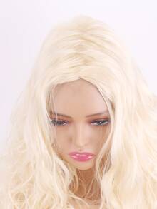 Peluca sintética largo rizado - Beis - Ver 6