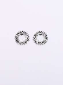 2 piezas Decoración de zapato con diseño de diamante de imitación - Plateado - Ver 2