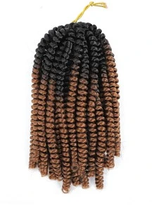 Spring Twist Crochet Hair For Women, Spring Twist Braiding Hair For Passion Twist Butterfly Locs Crochet Twist, Short Crochet Braids Hair Synthetic Fiber Braiding Hair Extensions(OT30) - Multicolor - View 2