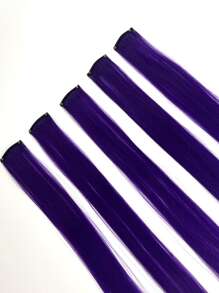 5 Gói Tóc Tổng Hợp Dài Thẳng - Màu tím - Xem 6