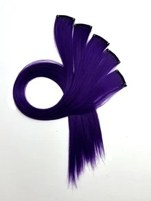 5 Gói Tóc Tổng Hợp Dài Thẳng - Màu tím - Xem 7