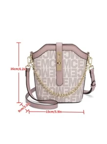 CORALDAISY Túi Crossbody Nữ Khóa Tất cả trên in Có thể điều chỉnh được Đúng mốt - Nhiều màu - Xem 6