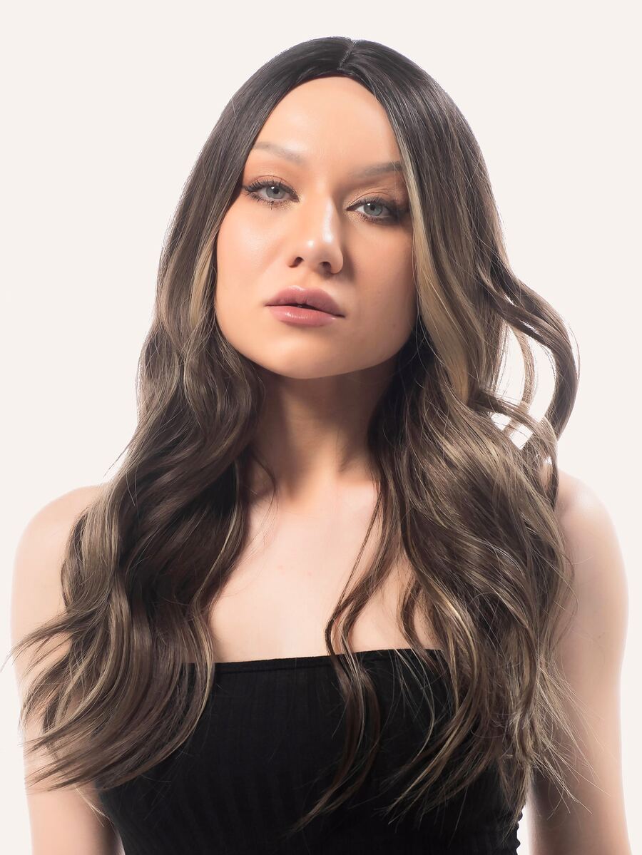 Tóc giả tổng hợp sóng cơ trung bình - Nhiều màu - Xem 1