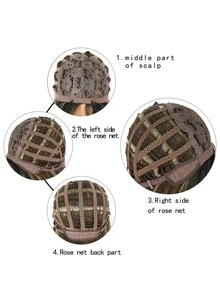 Tóc giả tổng hợp sóng cơ trung bình - Nhiều màu - Xem 3