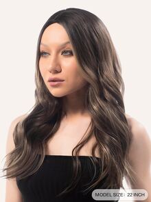 Tóc giả tổng hợp sóng cơ trung bình - Nhiều màu - Xem 5