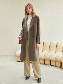 MOTF PREMIUM VISCOSE FULL LENGTH TAILORED TROUSERS - Khaki - View 9