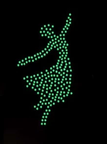 100片夜光牆貼星星設計DIY自粘牆貼花 - 彩色 - 查看 7