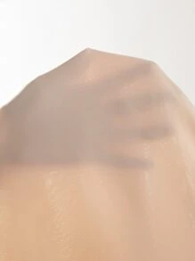 SHEIN Clasi 貝殼邊合身貝殼女士襯衫 - 卡其色 - 查看 6