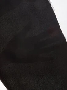 SHEIN Clasi Vestido floral fruncido cruzado de hombros descubiertos - Negro - Ver 6