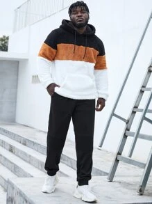 Manfinity Hombres Pantalones deportivos unicolor con bolsillo oblicuo - Negro - Ver 7