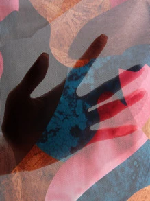 EURMUSE Allover Print Ruched Bodycon Dress - Multicolor - View 7